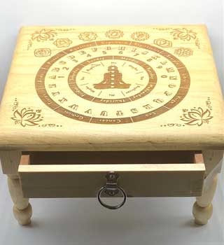 12x 12" Pendulum altar table
