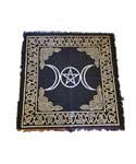 Triple Moon Pentagram altar cloth 24