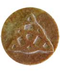 Soapstone Triquetra altar tile 3
