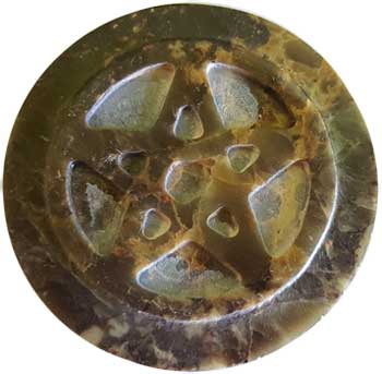 Soapstone Pentagram altar tile 3