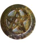 Soapstone Pentagram altar tile 3