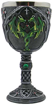 Green Dragon chalice 7 1/4