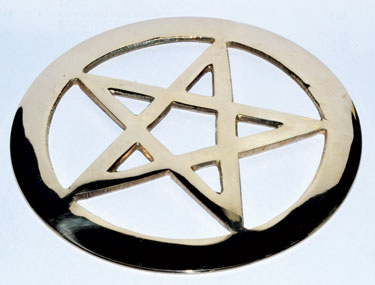 Brass Cut-Out Pentagram 4