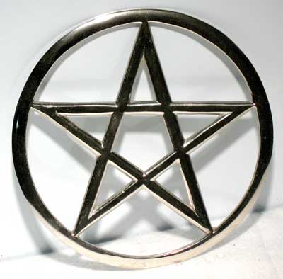 Cut-Out Pentagram altar tile 5 3/4