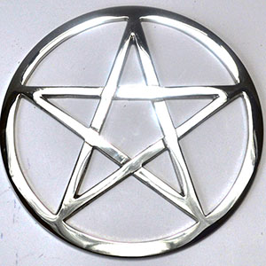 Cut-Out Pentagram altar tile 5 3/4