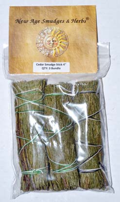 (set of 3) Cedar smudge stick 4