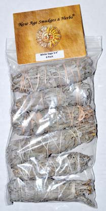 (set of 6) White Sage smudge stick 3