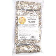 (set of 6) White Sage smudge stick 3-4