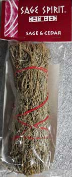 Sage & Cedar smudge stick 7