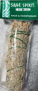 Sage & Sweetgrass smudge stick 7