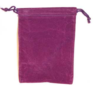 Purple Velveteen Bag