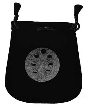 Moon Phases Velveteen Black Bag  5