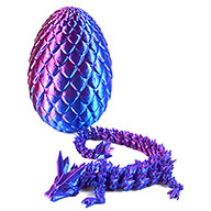 Purple Dragon Egg (3D printed)