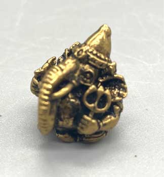 (set of 3) 15/16" Ganesh, Supari brass