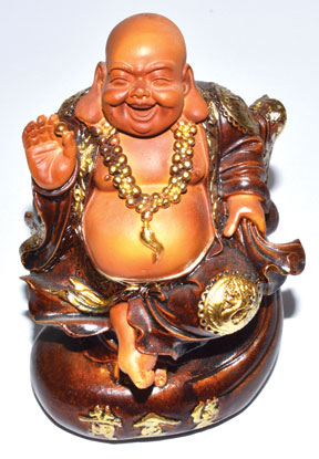 5 1/2" Laughing Buddha on Money Bag