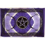 Purple Triple Moon Pentagram Tapestry 72